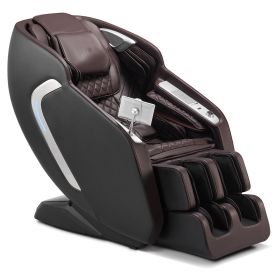 VEVOR Massage Chair, 4D Full Body Zero Gravity Recliner with SL Track, Yoga Stretch, AI Voice Control, Heat, Foot Roller, Retractable Pedal