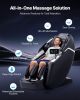 VEVOR Dual-Core 4D+3D Full Body Massage Chair, with Extended SL Track, Deep Yoga Stretch, Electric Extendable Footrest, TFT, AI Voice Control, Heat