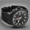 DeLaCour Men's WATI0041-1342 'Promess' Deep Diver Black Dial Black Rubber Strap Automatic Watch
