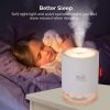 Snow Mountain Humidifier Mini Portable 500m Cool Mist Desktop Personal Air Ultrasonic Diffuser With Romantic Night Lamp