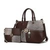 MKF Collection Maji Vegan Leather Women Satchel with Wristlet by Mia K