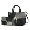 MKF Collection Maji Vegan Leather Women Satchel with Wristlet by Mia K
