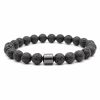 Healing Magnetic Tiger Eye Lava Natural Stone Bead Bracelet For Men And Women